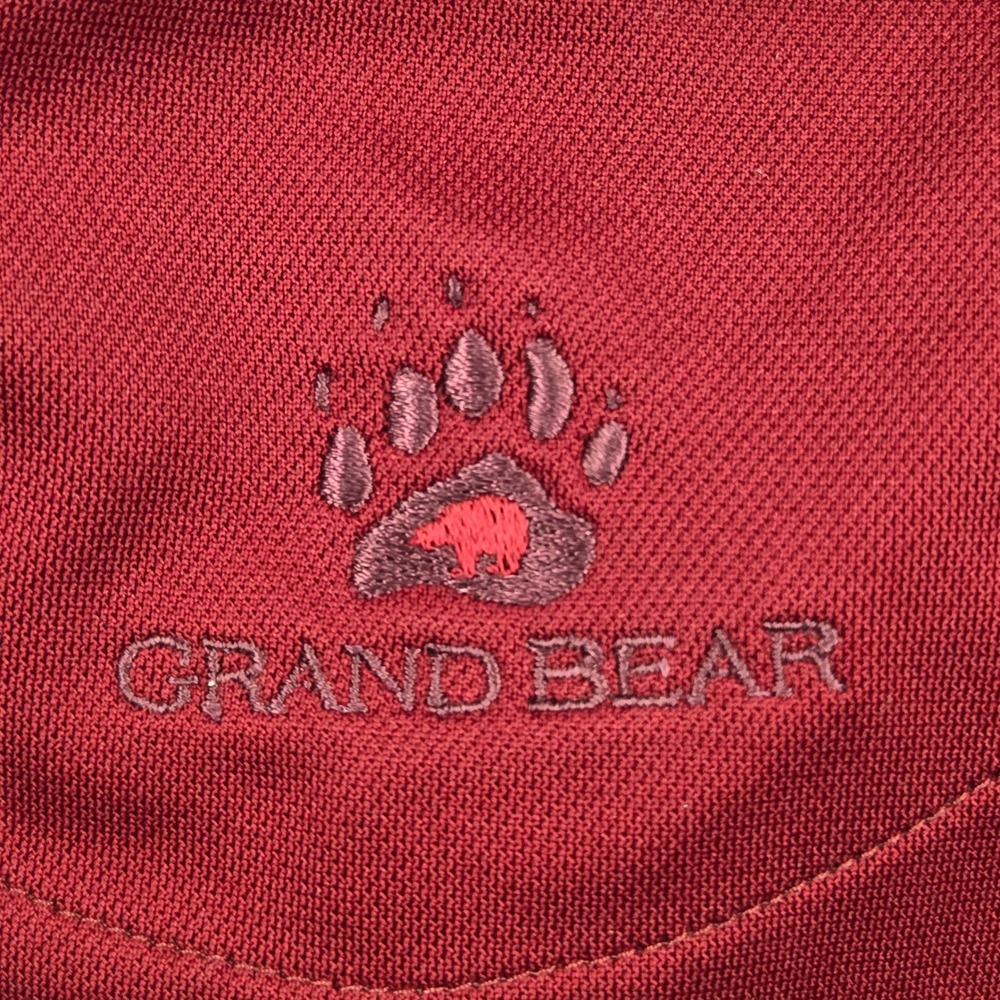 Nike Golf Polo Shirt Grand Bear Grand Biloxi Casino Maroon Mens Medium - Picture 7 of 11